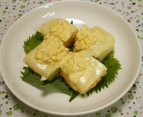 揚げ豆腐のチーズタルタル