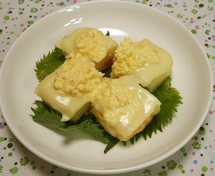 揚げ豆腐のチーズタルタルの画像