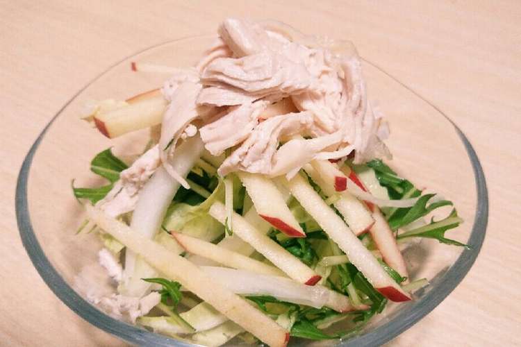 しっとり蒸し鶏と白菜のシャキシャキサラダ レシピ 作り方 By Kanatsuha クックパッド