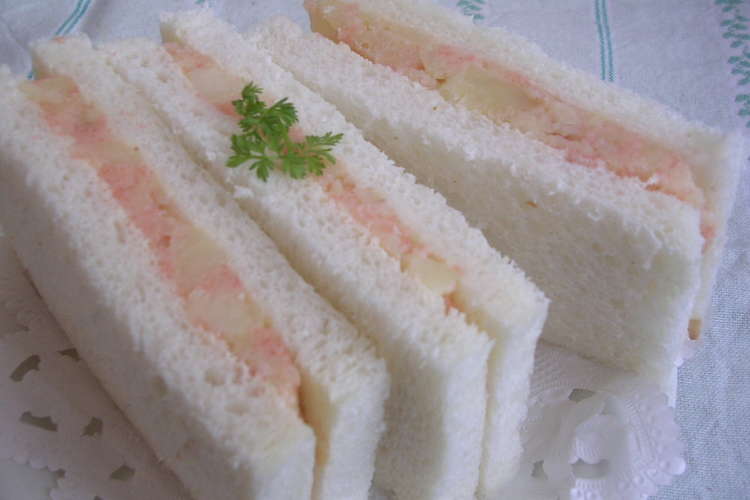 明太ポテトサンド レシピ 作り方 By ひとひとの素 クックパッド 簡単おいしいみんなのレシピが371万品