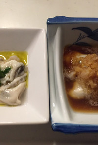 牡蠣の季節・カルパッチョとおろしポン酢