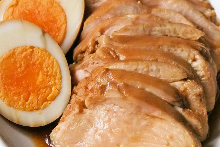 ５分で簡単 胸肉やわらか鶏チャーシュー レシピ 作り方 By Emyo クックパッド 簡単おいしいみんなのレシピが356万品