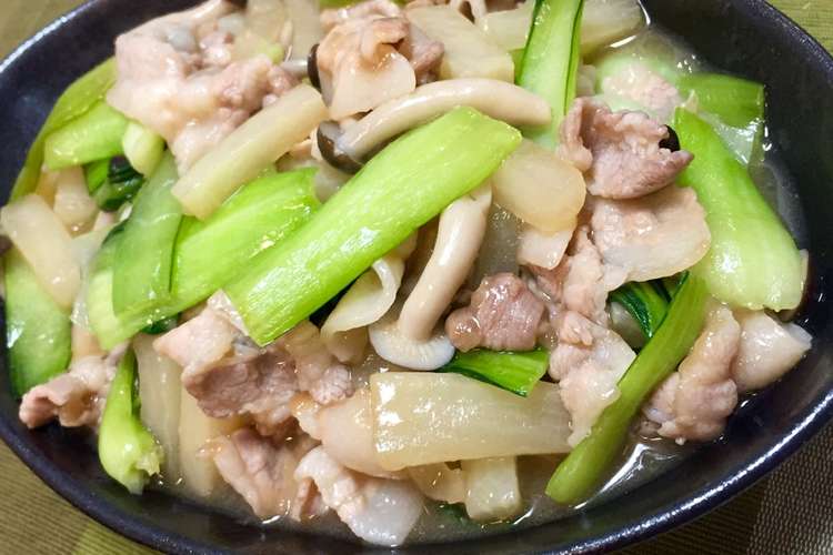 ごま油香る チンゲン菜と大根の炒め煮 レシピ 作り方 By すももほっぺ クックパッド 簡単おいしいみんなのレシピが352万品