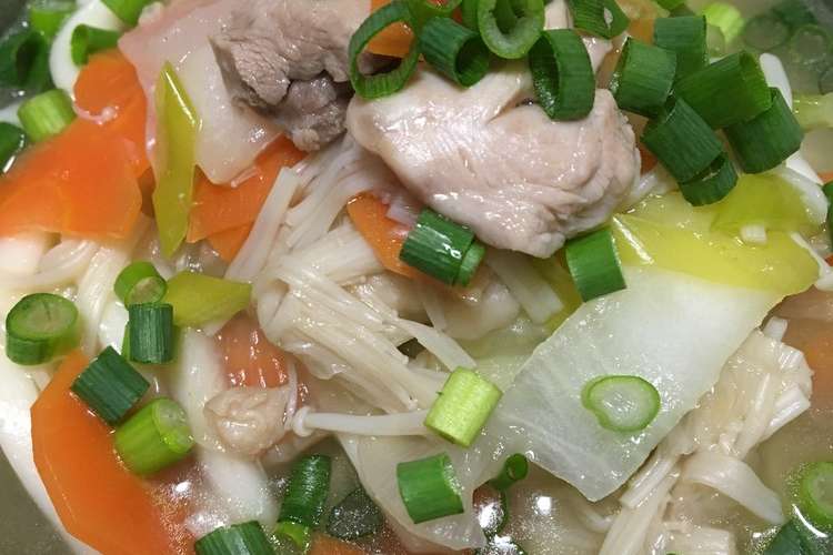 簡単 野菜たっぷりあったかおうどん レシピ 作り方 By うえにゃん00 クックパッド 簡単おいしいみんなのレシピが359万品