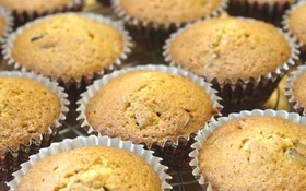 チョコとヘーゼルナッツのカップケーキ