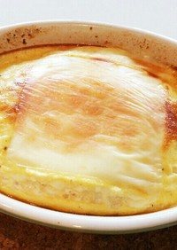 ふんわり豆腐と卵のグラタン