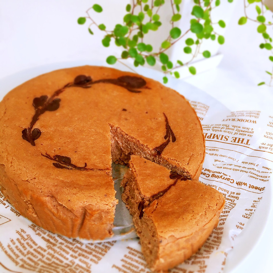 低糖質・おからココアチーズケーキの画像