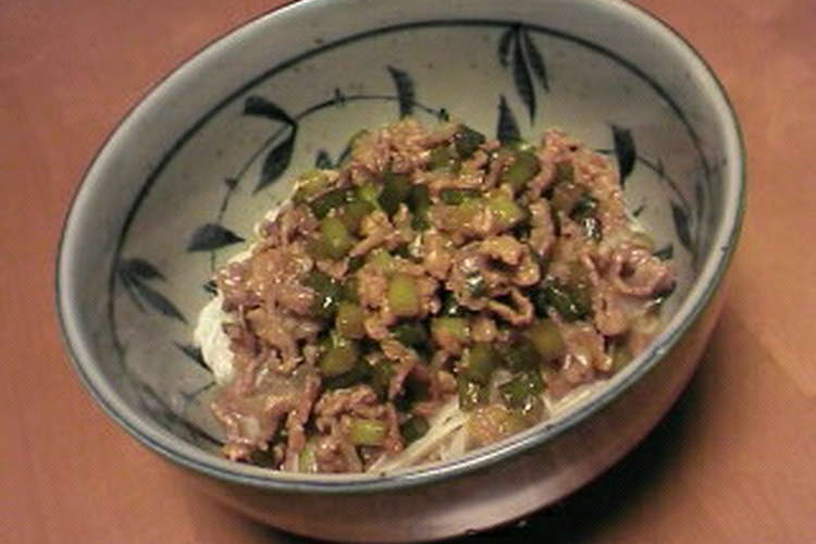 豚肉とにんにくの芽のスタミナそうめん レシピ 作り方 By Yummysunny クックパッド 簡単おいしいみんなのレシピが360万品