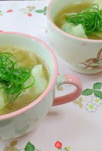 手作り餃子で作るスープ餃子(о´∀`о)