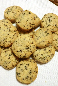 ビニール袋1枚で作る胡麻クッキー