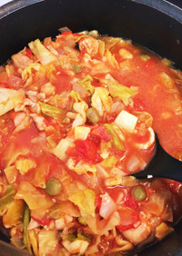 キャベツのトマトスープ
