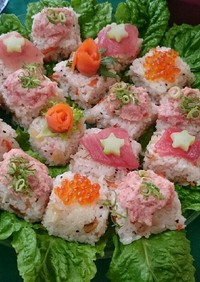 ひな祭りにも⭐押し寿司