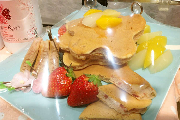 ひなまつり 桃色ホットケーキ レシピ 作り方 By イオン柏店 クックパッド 簡単おいしいみんなのレシピが359万品