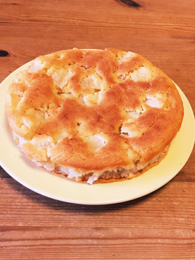 卵と牛乳なしヨーグルトで作るりんごケーキ