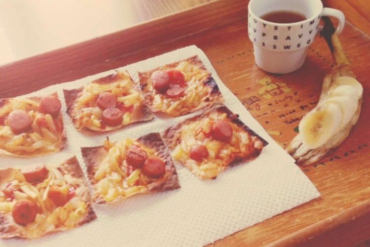 シュウマイの皮でミニピザ かんたん美味 レシピ 作り方 By 7coconuts クックパッド