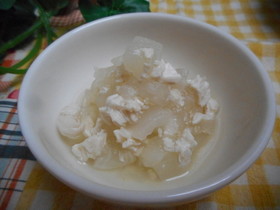 離乳食完了期 鶏のささみとかぶの煮物