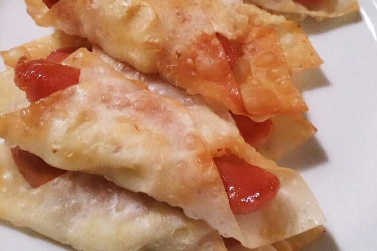 餃子の皮で ウインナーとポテトの揚焼き レシピ 作り方 By 梨花ママ クックパッド 簡単おいしいみんなのレシピが357万品