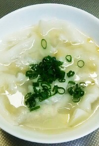 蓮根ワンタン&鳥団子スープ☆1つで２品