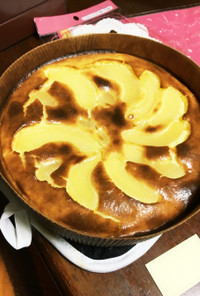 桃のチーズケーキ