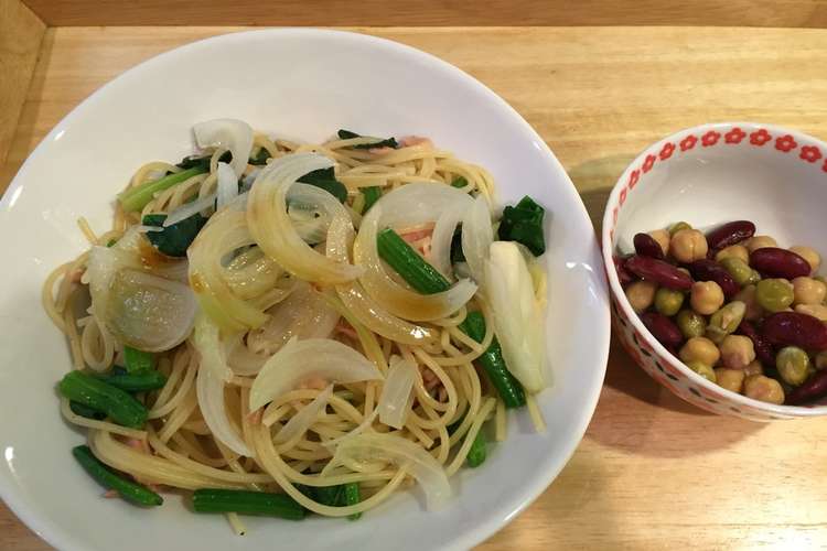 超簡単 一人ランチのツナほうれん草パスタ レシピ 作り方 By Elyelyrin クックパッド 簡単おいしいみんなのレシピが359万品