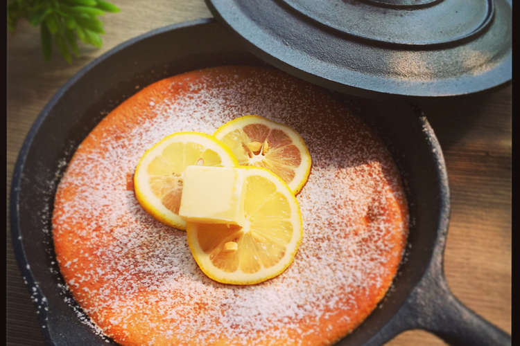 Hmでスフレパンケーキ スキレット レシピ 作り方 By ぽんずまむ クックパッド
