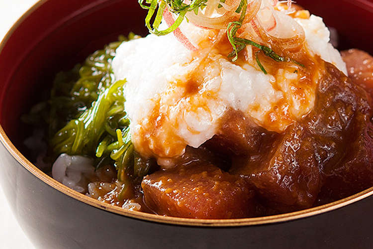やみつき めかぶとまぐろのねばねば丼 レシピ 作り方 By 久世福商店 クックパッド 簡単おいしいみんなのレシピが352万品