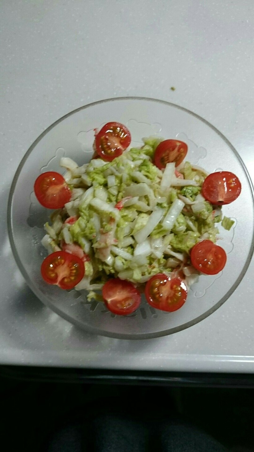 簡単★白菜とカニかまのゴマドレサラダの画像