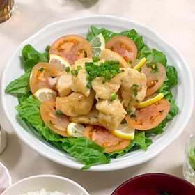 ごはんがすすむ!鶏肉のゴママヨぽん!