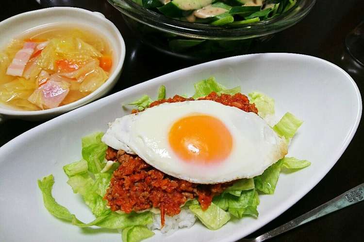 カフェランチ風 ミートソース丼 レシピ 作り方 By ディズニーファン クックパッド 簡単おいしいみんなのレシピが360万品