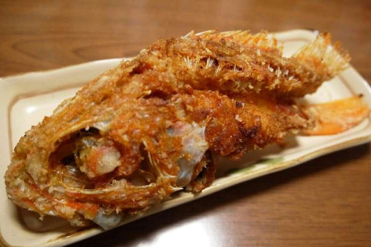 これが定番 骨まで食べよう かさご姿揚げ レシピ 作り方 By はまち クックパッド 簡単おいしいみんなのレシピが362万品