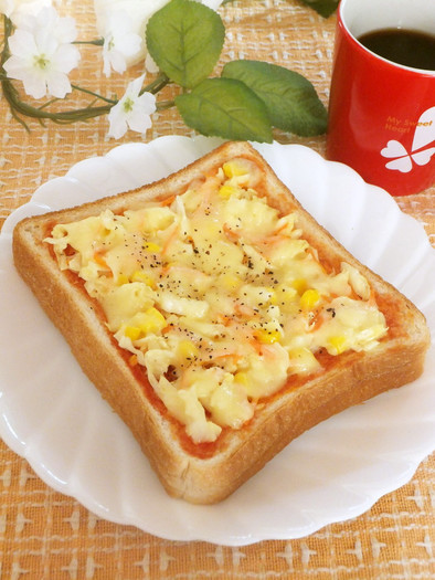 コールスローリメイク☆チーズトーストの写真