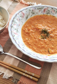 豆乳と野菜の食べるスープ