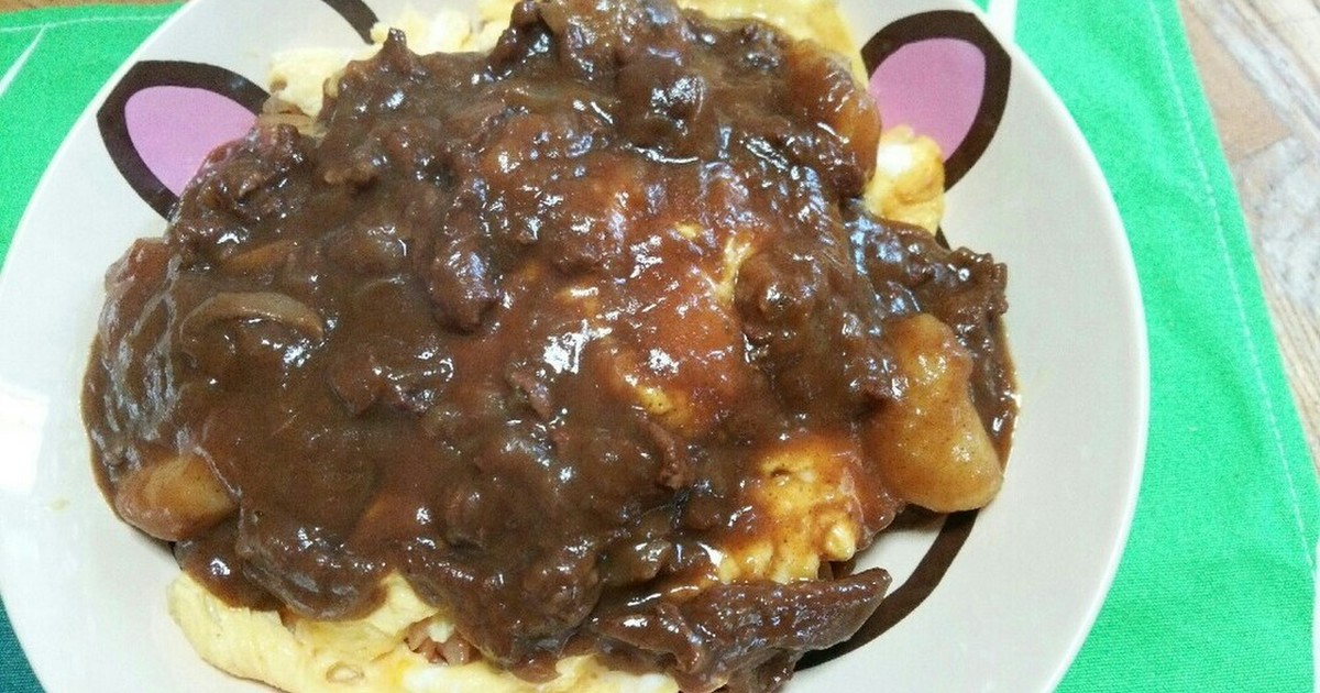 ♡ふわとろ卵のビーフシチューオムライス♡ by ☆ぴぴこ☆ 【クックパッド】 簡単おいしいみんなのレシピが315万品... 