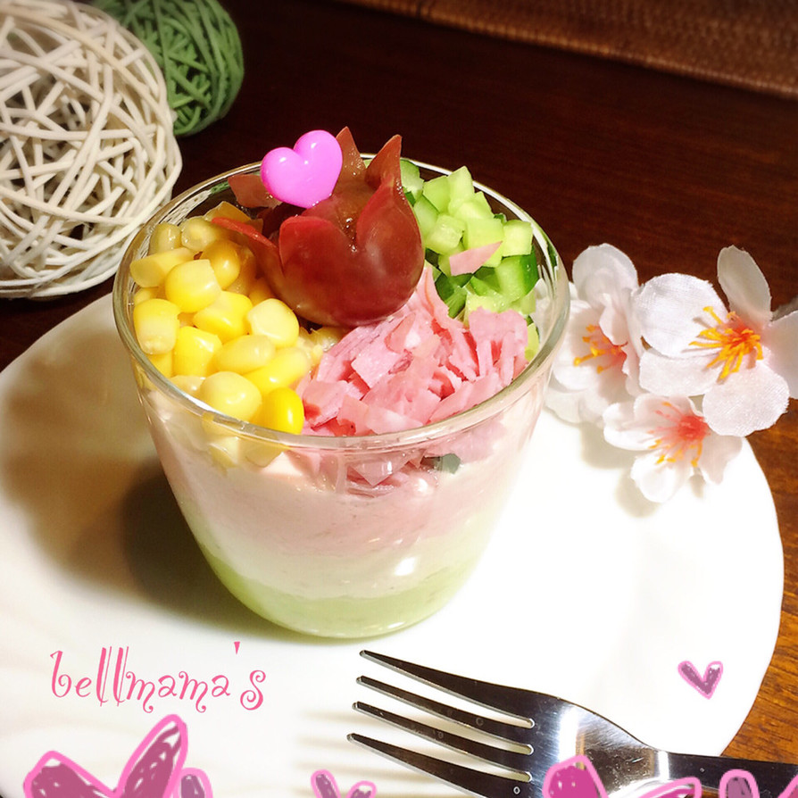 雛祭りパーティー♡春のおからサラダカップの画像