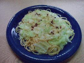 キャベツとアンチョビのパスタ