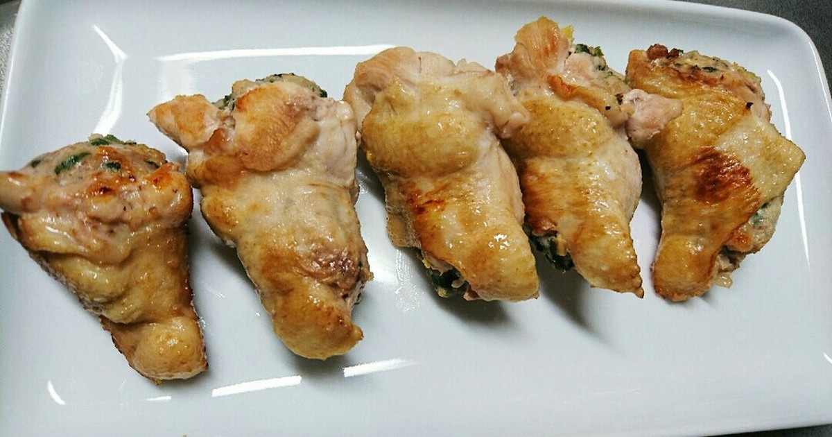 丸ごとパクリ たけのこ入り手羽元餃子 レシピ 作り方 By Mahiaoi クックパッド 簡単おいしいみんなのレシピが361万品