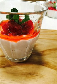 簡単☆ひな祭りに❤苺の豆乳プリン