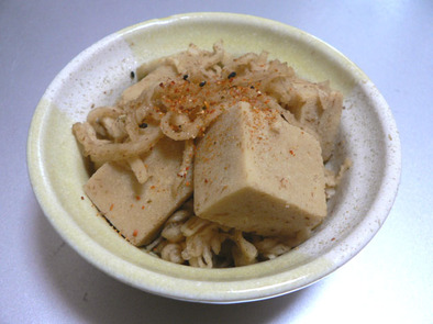 めんつゆで簡単！高野豆腐と切干大根の煮物の写真