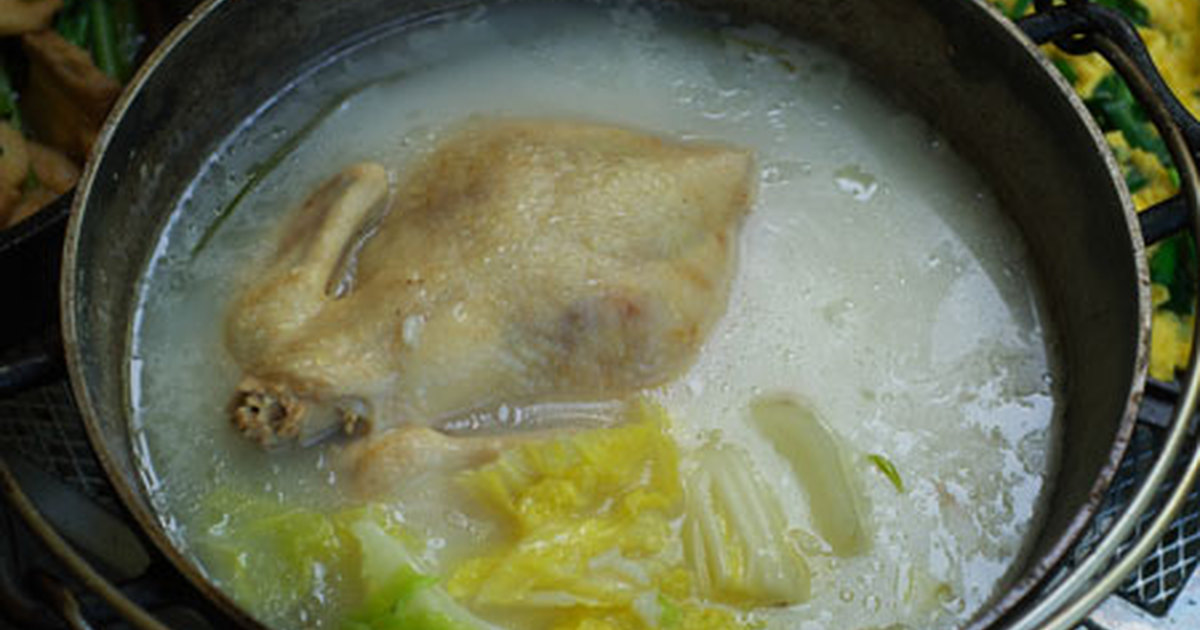 ダッチオーブンde中華風鶏粥 丸鶏入 レシピ 作り方 By Kumi0903 クックパッド 簡単おいしいみんなのレシピが355万品