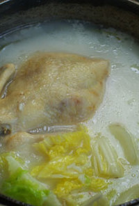 ♪ダッチオーブンde中華風鶏粥(丸鶏入)