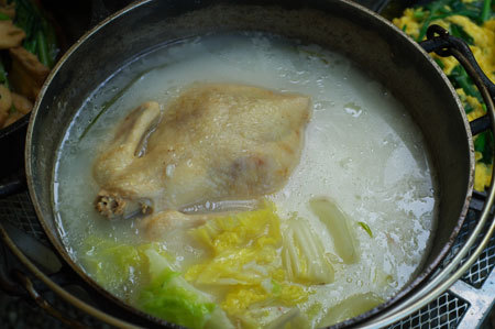 ♪ダッチオーブンde中華風鶏粥(丸鶏入)の画像