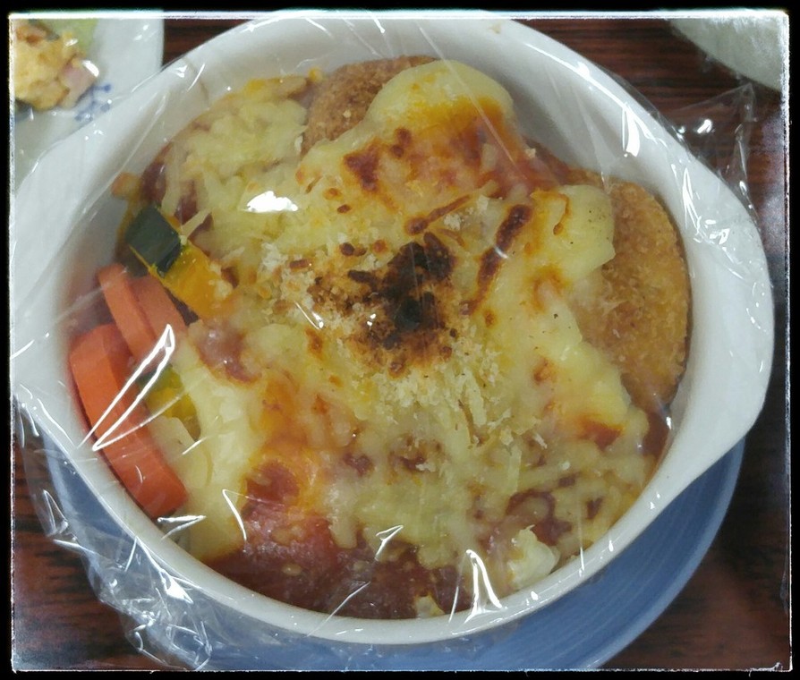 簡単♪冷凍コロッケと野菜のオーブン焼きの画像