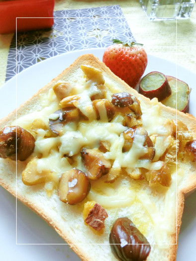 ﾁｮｲ塩,レモン⋆甘栗×チーズトーストの写真