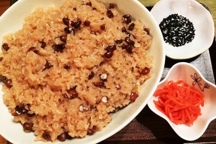 お祝いの日 炊飯器でお赤飯 レシピ 作り方 By 雅チャン食堂 クックパッド 簡単おいしいみんなのレシピが354万品