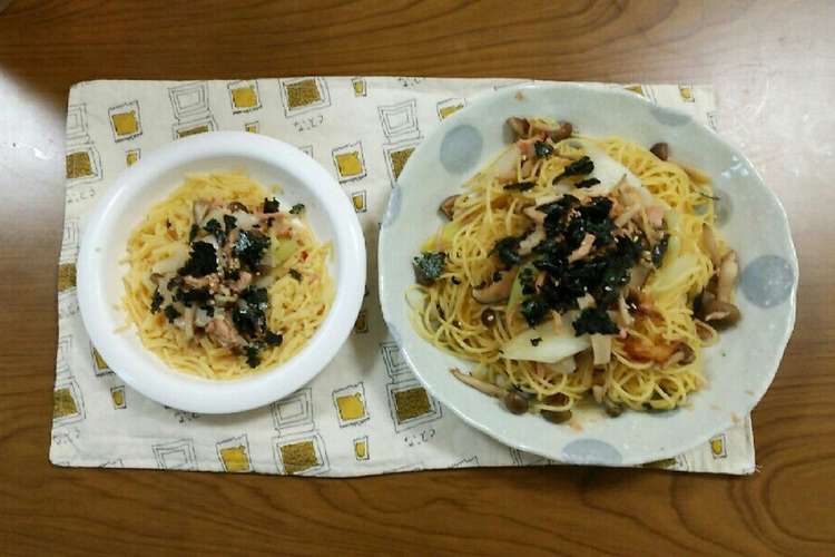 フライパンで和風パスタ 離乳食後期にも レシピ 作り方 By しまハハ クックパッド 簡単おいしいみんなのレシピが376万品