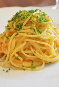 スパゲティー二　生雲丹のペペロンチーノ