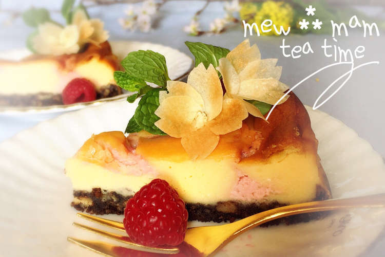 入学進学のお祝いに 桜の花チーズケーキ レシピ 作り方 By Mew Mam クックパッド 簡単おいしいみんなのレシピが360万品