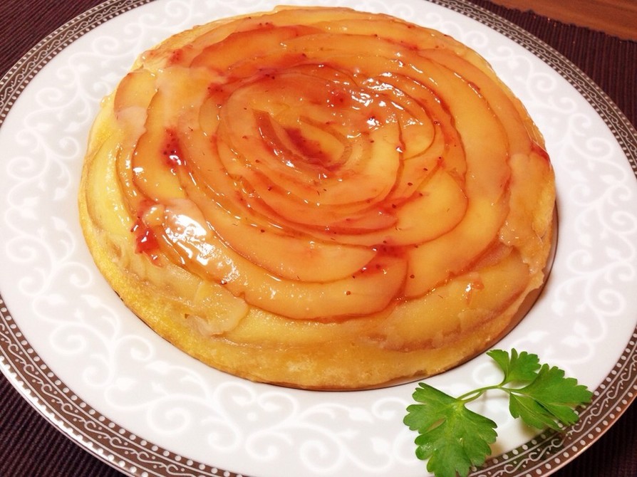 炊飯器で簡単♥️薔薇りんごケーキの画像