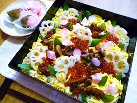 簡単に時短短縮!雛祭り&お祝いちらし寿司