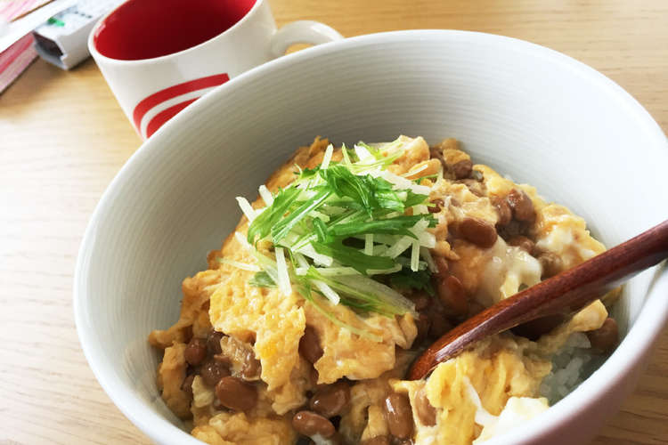 ふわふわ 納豆玉子丼ぶり レシピ 作り方 By Yokoari クックパッド 簡単おいしいみんなのレシピが352万品
